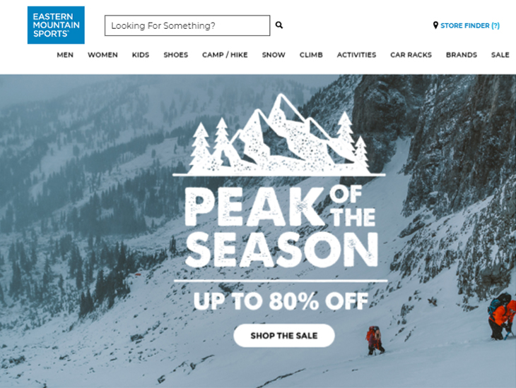 Доставка товара с магазина Eastern Mountain Sports