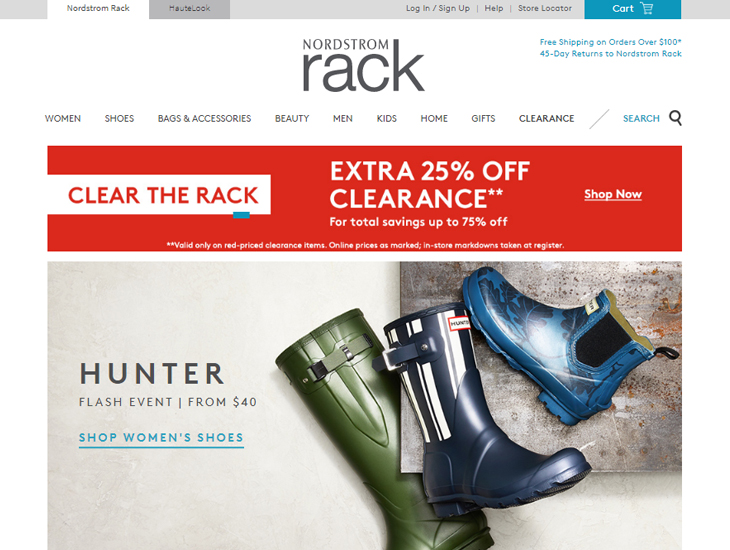 Доставка товара с магазина Nordstrom Rack